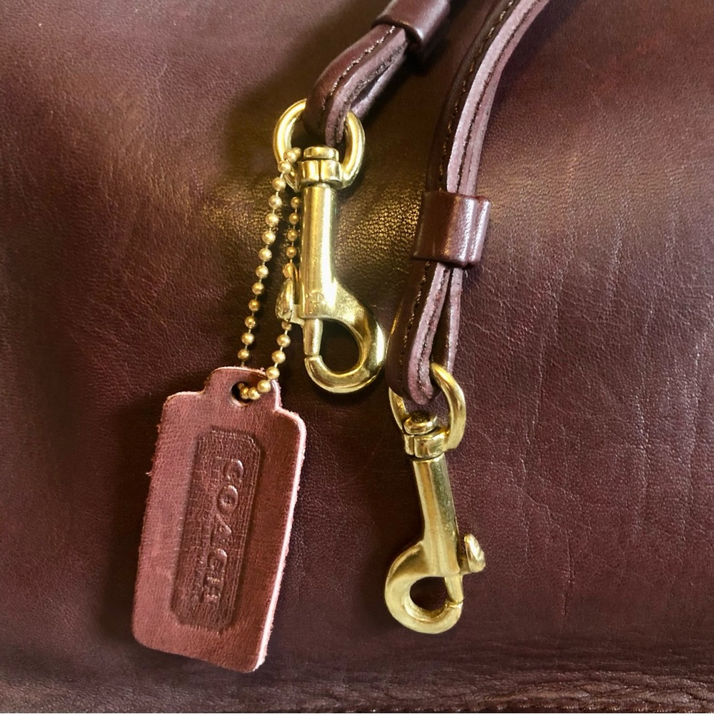 ❌SOLD❌Coach NYC Vintage Bonnie Cashin Era Basic Bag in Burgundy 9455 - Picture 2 of 12